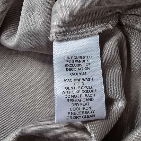 Cupio Women's Crushed Velvet Oversized Tunic Top In Feather Gray - Picture 8 of 10